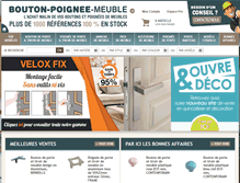 Tablet Screenshot of bouton-poignee-meuble.fr